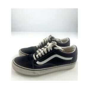 Vans Off the Wall Shoes Mens Size 8.5 Womens 10 Navy Blue White Skater Punk